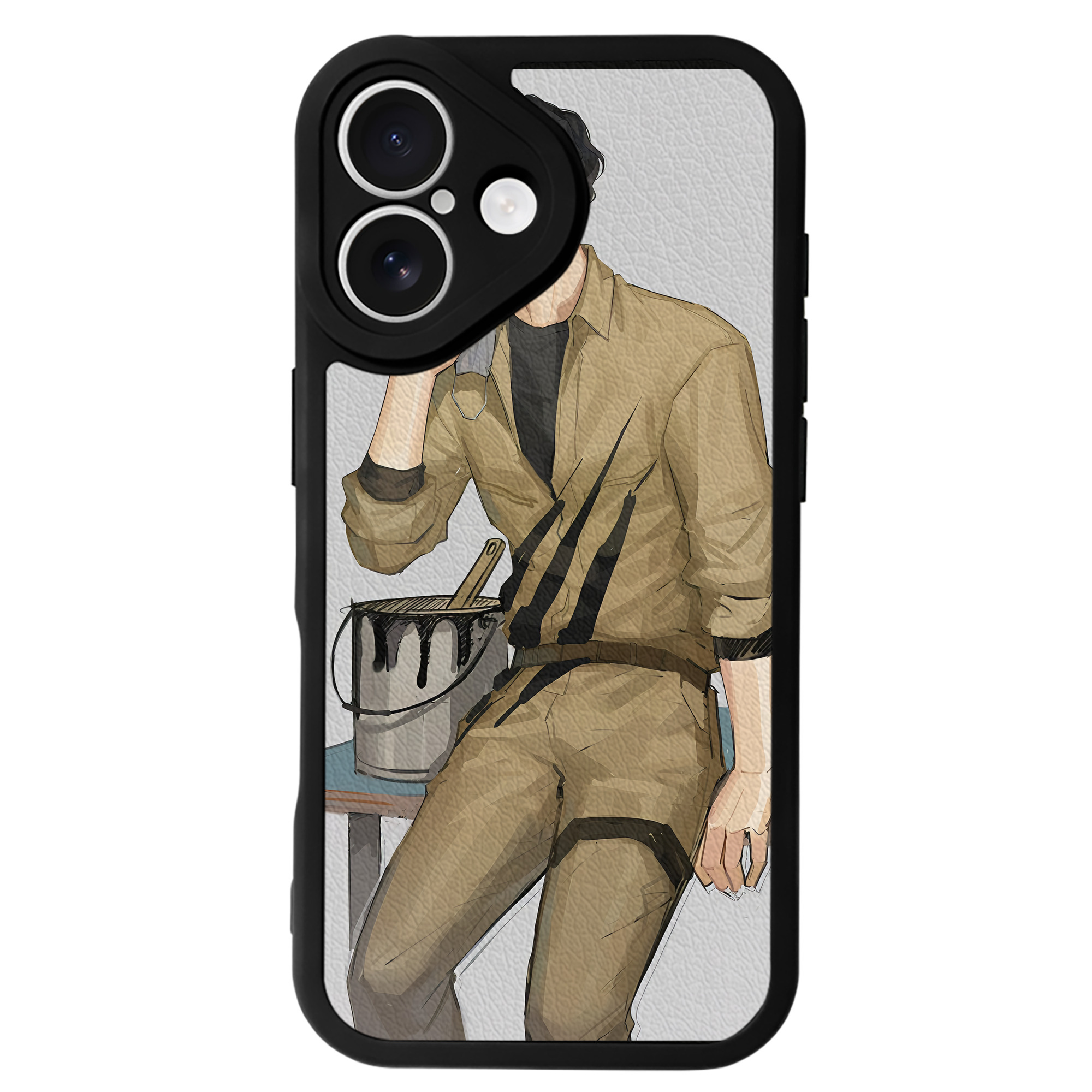 （画像用） ハイキュー!! Haikyu!! 【iPhone 16シリーズ対応】シリコンスマホケース（レザー調） 材質：シリコン